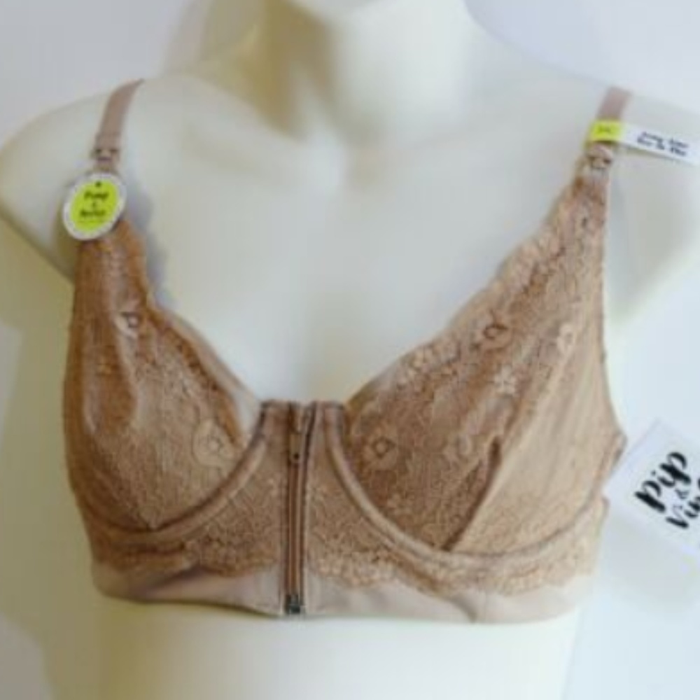 Pip & Vine Dual Nursing Bra Nude Size 34 B